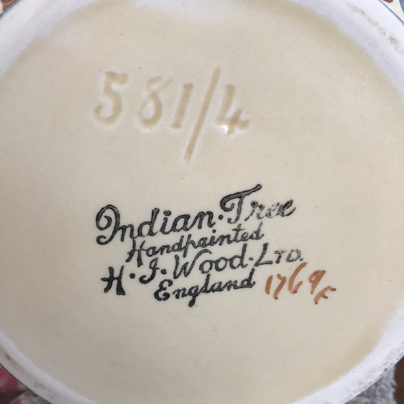 Indian Tree. H J Wood Floral Basket - Picture 3 of 7